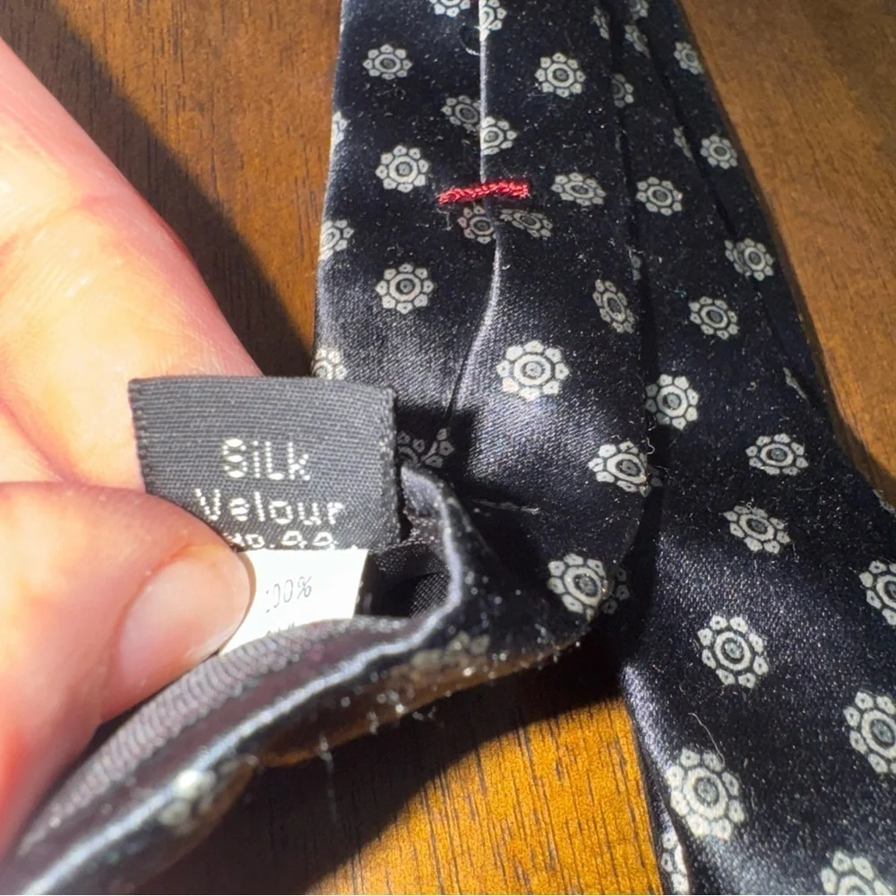 Vintage Lot of 2 Oscar de la Renta 100% Silk Mens Necktie Ties Couture
